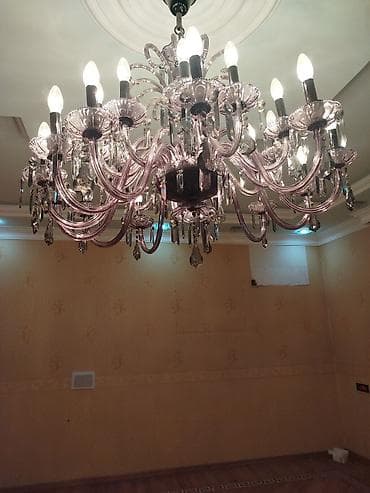 Çılçıraq, 10 və daha çox lampa, Şüşə — 1