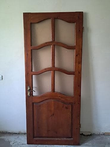 hamam ara kesmeleri: Taxta otaq qapıları dəsti - Material: tam ağac (təbii teksturalı — 5