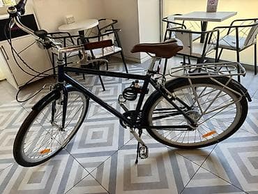 26 liq velosiped: Şəhər kruizer tipli velosiped - Rəng: tünd mavi (korpus), qəhvəyi — 9