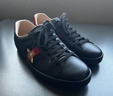nike air force: Satılır: Orijinal Gucci Ace Embroidered Sneaker (Black) Ayaqqabı cəmi — 1
