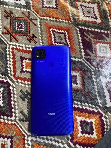 Mətbəx texnikası: Məhsul: Xiaomi Redmi smartfon - Korpus: mavi rəng, teksturalı arxa — 2