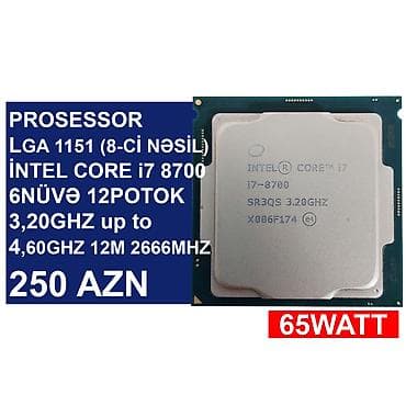 Cüzi endirim olacaq! Prosessor “LGA 1151 (8-ci nəsil) İntel Core i7