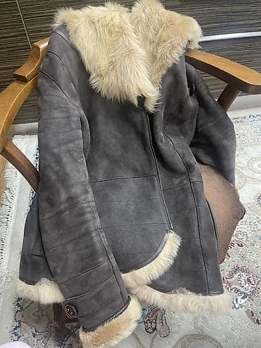 aşbaz geyim: Dublyonka Qadınlar üçün təbii qoyun dərisindən (shearling) qış plaşı — 3