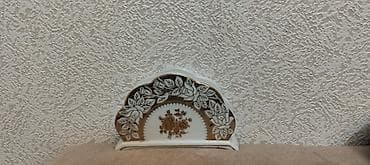 Ev və bağ: Porcelan salfetlik – klassik dizayn - Material: yüksək keyfiyyətli — 1