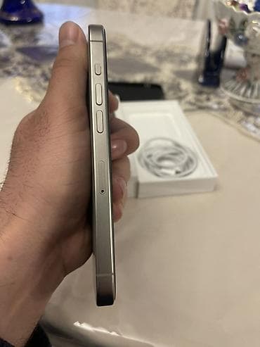 iphone 13 pro max qiyməti: IPhone 15 Pro, 256 GB, Natural Titanium, Face ID — 6