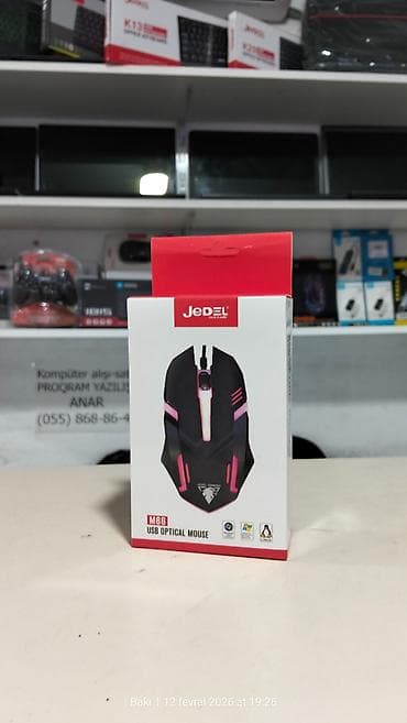 Masaüstü kompüterlər və iş stansiyaları: Kompüterlər üçün Maus Rgb işıqlıdır USB girişlidir Yenidir Satış — 1