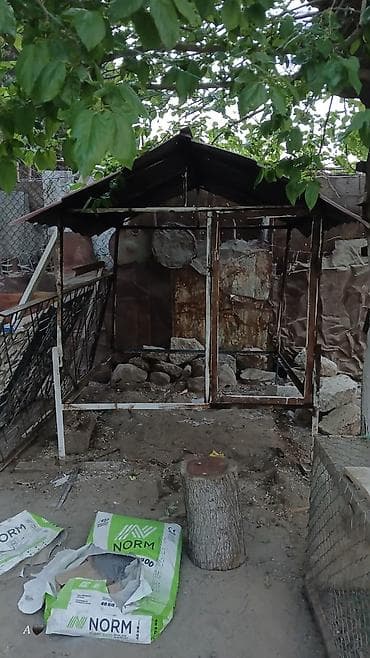 Metall konstruksiyalı dam örtüklü çardaq/tonqalxana çərçivəsi — 1