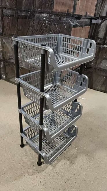 Mətbəx aksesuarları: Meyvə-tərəvəz yiğmaq uçun tekerli şkaf
3 mertebe tekerli — 17