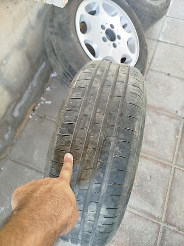 yeni teker kreditle type 1: 4 ədəd yüngül lehimli disk və şin komplekti - Disklər: 5 boltlu — 6