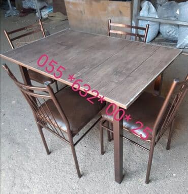 cay evi ucun dican stolar isdenmis: Stol stul desti masa və oturacaqlar dəstləri sexden birbaşa satişı var — 5