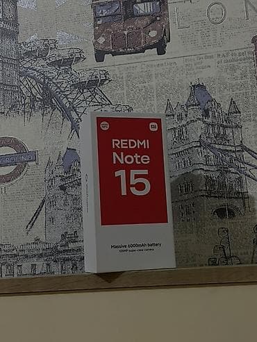 Redmi Note 15 – smartfon Xüsusiyyətlər: - 6000 mAh böyük batareya