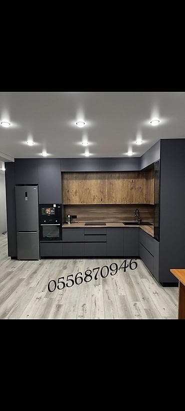 mebel metbex: Sifarişlə mətbəx dəsti, Özü çəkən petlələr, Sadə laminat, Kredit yoxdur, Pulsuz çatdırılma — 10