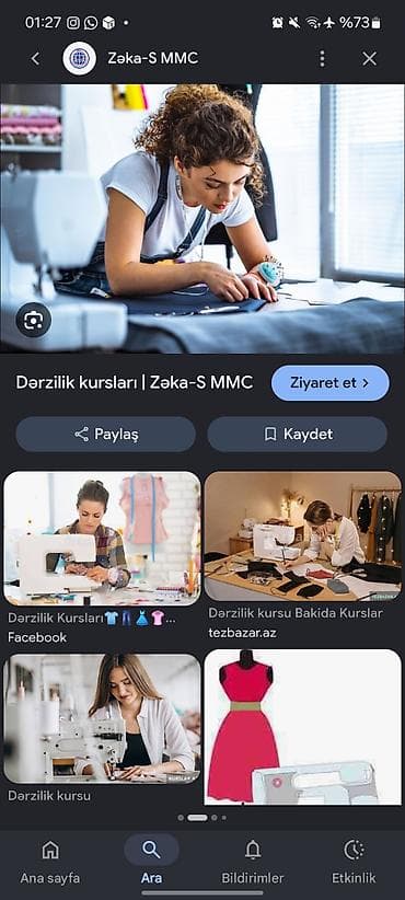 oz dirnagina gel: Salam NN tekstil tikiş evinə təcrübəli dərzi tələb olunur. Petlə — 1