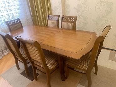 Qonaq otağı üçün, İşlənmiş, 6 stul — 1