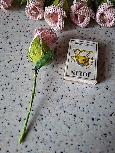 dekor odun: Dekorativ mini qızılgüllər. 12 ədəd. - İstifadə sahələri: əl işləri — 3