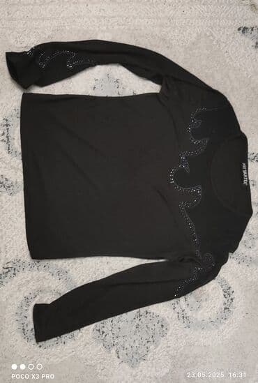 köynək: Qara rəngli, uzunqol, dairəvi yaxalı "My Skater" markalı bluz — 2