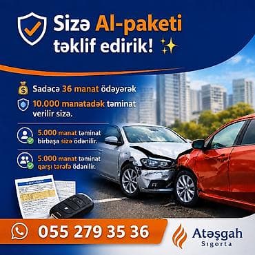 Atəşgah Sığorta – “Al-paketi” avtomobil sığortası - Yalnız 36 manat