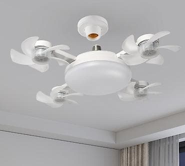 ventil: 4 Qanadlı 20 Pərli Pultlu Tavan sərinkeşi + LED Lampa . ❄️ Sərinlik — 6