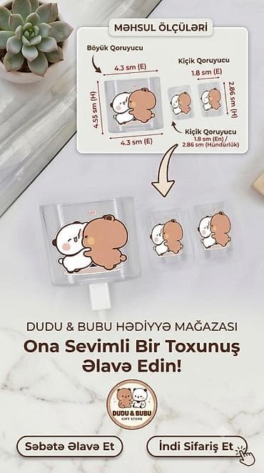 plata processor: Dudu Bubu temalı şirin ayıcık dizaynlı qoruyucu stikeri dəsti - — 1