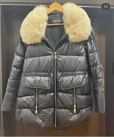 dəri pencek: Saxofono (Made in Italy) qadın qış gödəkçəsi - Rəng: qara - Material — 1