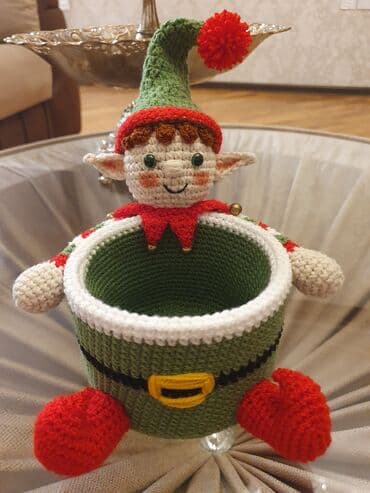 stilus qələm: Əllə toxunmuş dekorativ qələm/qutucuq – maral fiqurlu - Material — 8