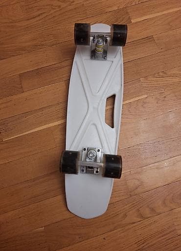 skater: Plastik kruizer skeytbord – mavi-ağ rəngli, üzərində şərq motivli — 2