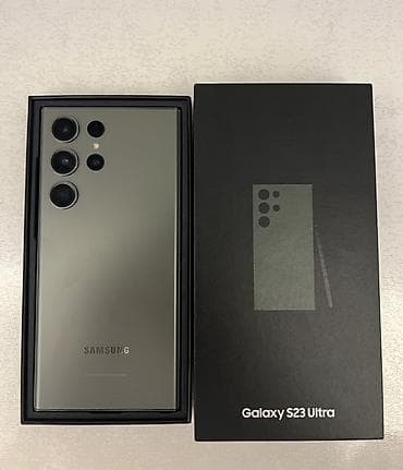 iphone original adapter: Samsung Galaxy S23 Ultra, 256 GB, rəng - Yaşıl, Simsiz şarj — 1