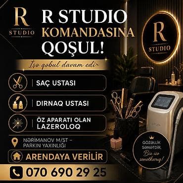 Работа: R STUDIO komandası üçün vakansiyalar İşə qəbul davam edir: - Saç — 1