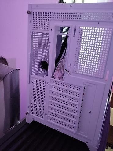 xbox x series: Məhsul: akvaryum kesy Ağ rəngli şüşə panelə malik kompüter korpusu — 3