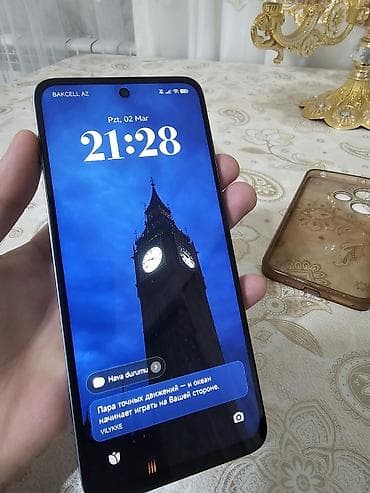 Mobil telefon və aksesuarlar: Redmi 13, 256 GB, rəng - Göy, Barmaq izi, Face ID — 3
