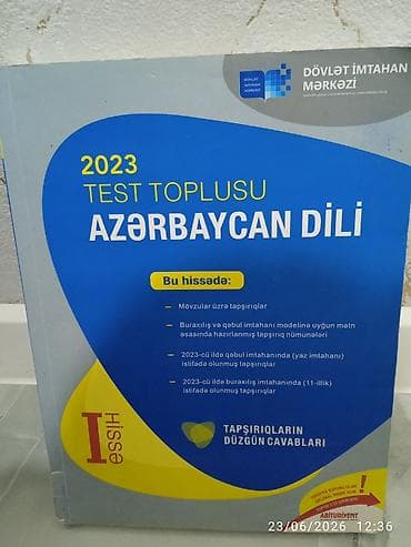 “Azərbaycan dili – 2023 Test Toplusu”, I hissə Dövlət İmtahan Mərkəzi — 1