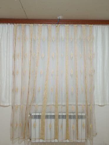 yataq otağı üçün pərdələr: İşlənmiş, Pərdə, rəng - Bej — 6