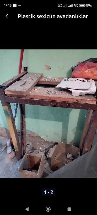 qazon suvarma sistemi: Plastik sex üçün avadanlıqlar və iş masaları. - Metal karkaslı uzun — 4