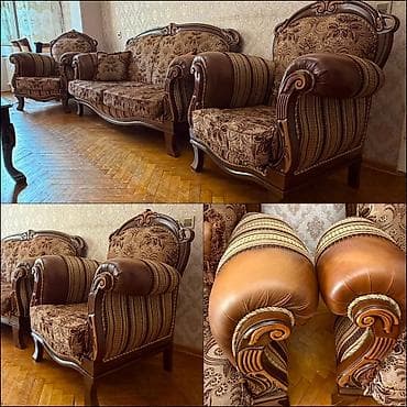 İşlənmiş, Divan, 2 kreslo