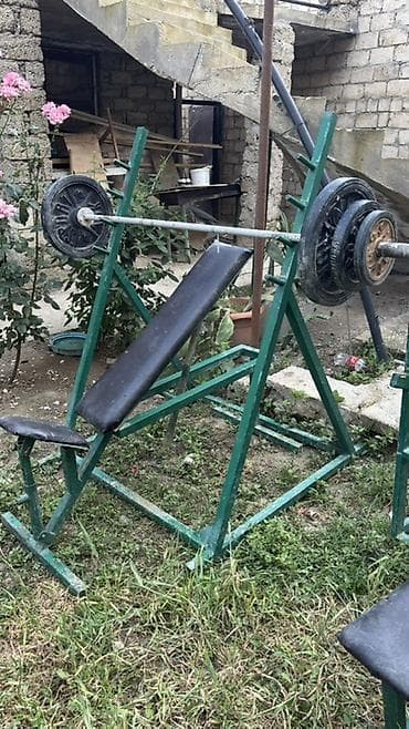 gym: Ev üçün dəmir trenajor dəsti - Material: qalın metal profillərdən — 1