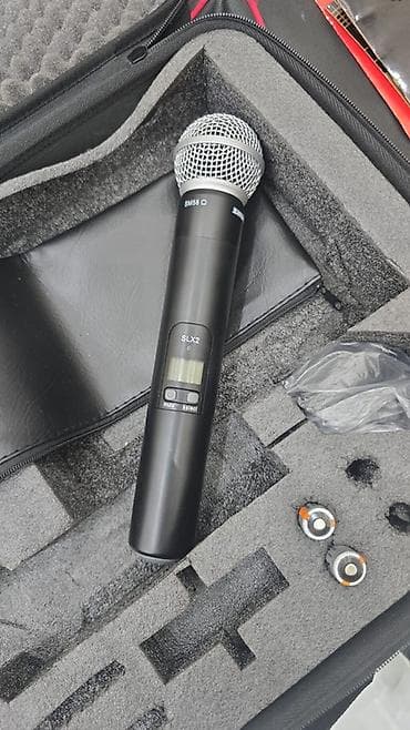 ailenet elaqe: Məhsul: Shure SLX simsiz mikrofon sistemi + EV akustik səsgücləndirici — 1