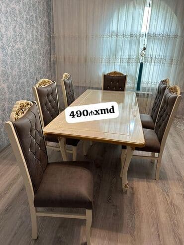 искусственные цветы баку: 📝 açılan masa desti 📝Masa 6stulla 📝Masa 90*1.60*2olcu mdf akril boya — 1