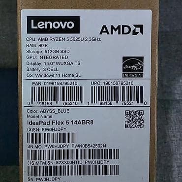 kontakt home notbuk: Lenovo IdeaPad Flex 5 14ABR8 (Abyss Blue) – 2‑in‑1 çevrilə bilən — 3