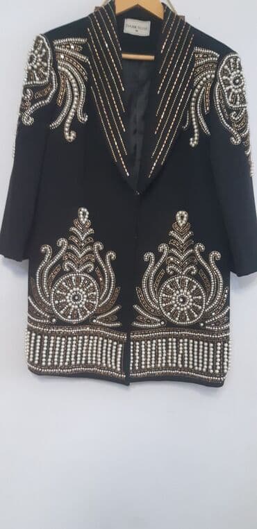 ağ pencek: Qadın üçün zərli bəzəkli blezer - Brend: Dark Rose - Ölçü: 48 — 6