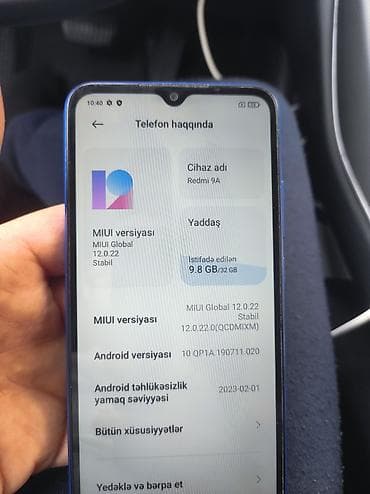 Xiaomi Redmi smartfon - Rəng: Mavi - Ekran: Tam ekran dizayn, ön — 6