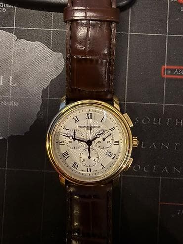 sensor saatlar: İşlənmiş, Qol saatı, Frederique Constant, rəng - Qızılı — 2