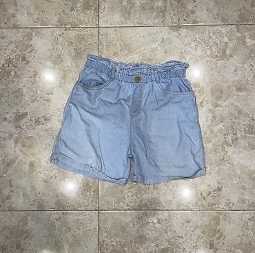 coban geyimi: Yüngül denim şort - Rəng: açıq mavi (light wash) - Material — 1