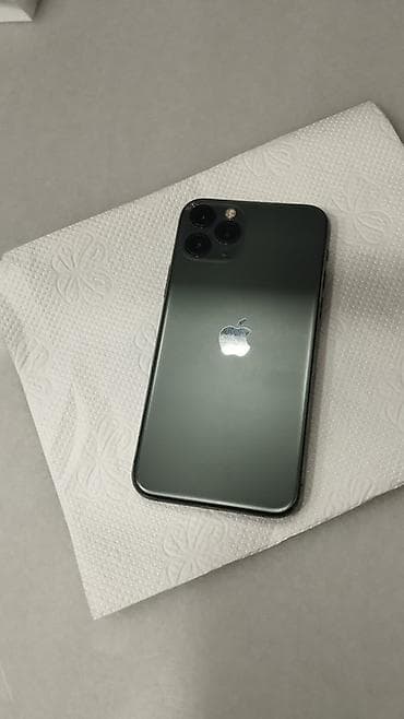 iphon xr: IPhone 11 Pro, 64 GB, Matte Midnight Green, Face ID — 1