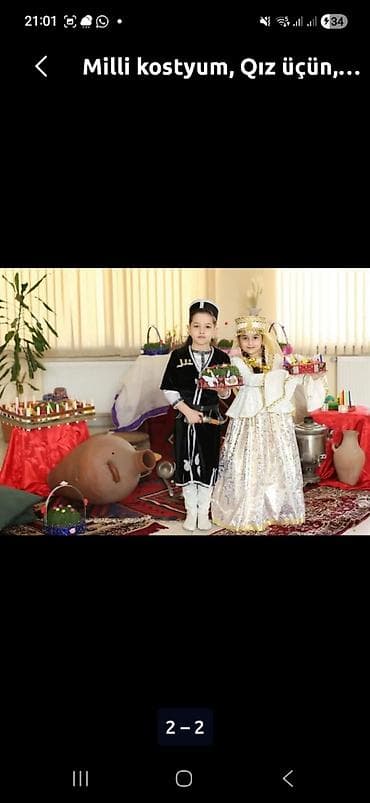 Uşaq üçün milli geyim dəsti – qız modeli Təsvir: - Qız uşağı üçün lalafo.az -da Uşaq üçün milli geyim dəsti – qız modeli Təsvir: - Qız uşağı üçün