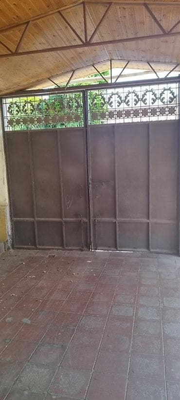 Dəmir Həyət darvazası, Yana açılan, Mexaniki, Qapı ilə, rəng - Qəhvəyi, Kredit yoxdur