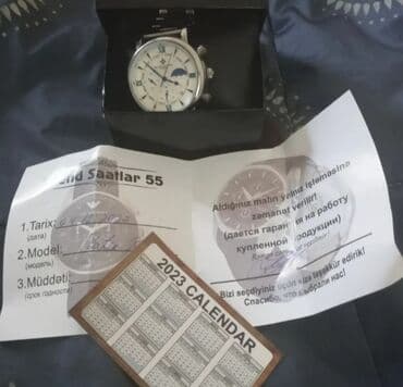 omega qol saatı: İşlənmiş, Qol saatı, Patek Phillipe, rəng - Gümüşü — 3