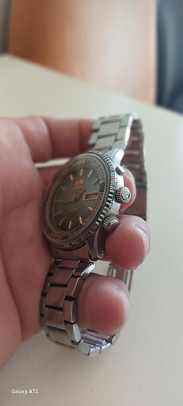 orient saat 1970: Qol saatı, Orient, rəng - Yaşıl — 6