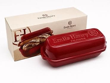 Qab-qacaq və mətbəx ləvazimatları: Emile Henry Large Bread Loaf Baker (France) Оригинальная керамическая — 2