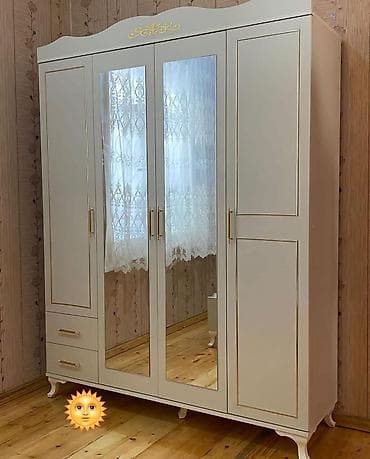 plastik qapi pencere kreditle: Dolab 
4 qapili 
guzgulu
refli — 1