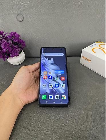 soyuducu sumqayit: Tecno Spark 20 Pro, 256 GB, rəng - Qara, Barmaq izi — 2
